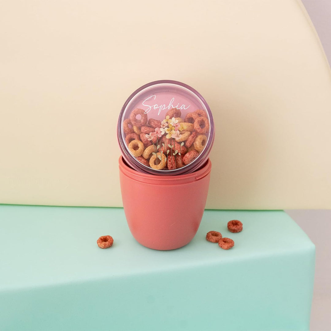 Mepal Müslibecher personalisiert, Pot Joghurtbecher, to go Becher, Geeignet für Tiefkühler, Mikrowel