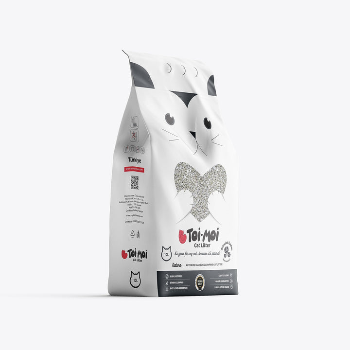Toi Moi Aktivkohle 10 Kg grau Natrium Bentonit Katzenstreu
