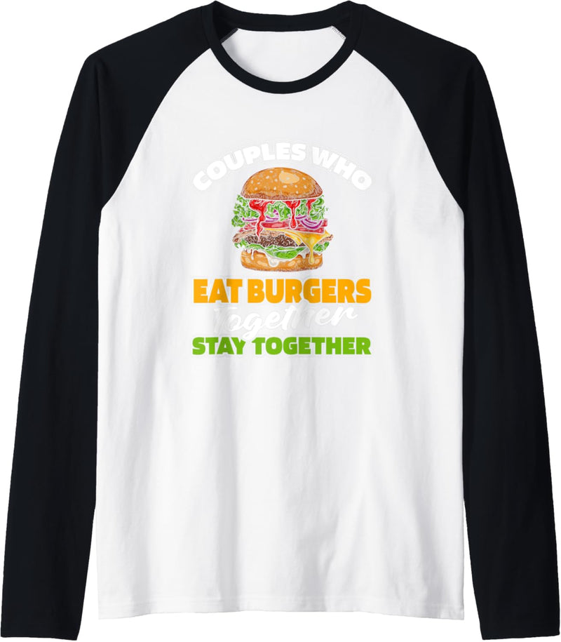 Burger Paar Fleisch - Cheeseburger Hamburger Raglan