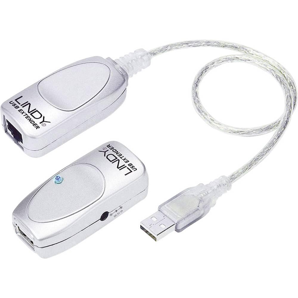 LINDY 42805 50m USB 1.1 Cat.5 Extender LINDY USB-Verlängerung – CAT5 USB-Extender (bis zu 50 m), LIN