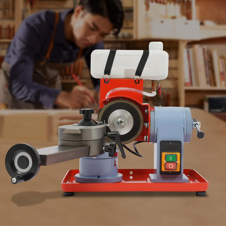 250W Schärfmaschine, 2800 RPM Sägeblatt Kreissägeblatt Einstellbarer Schärfgerät für Schleifen Legie