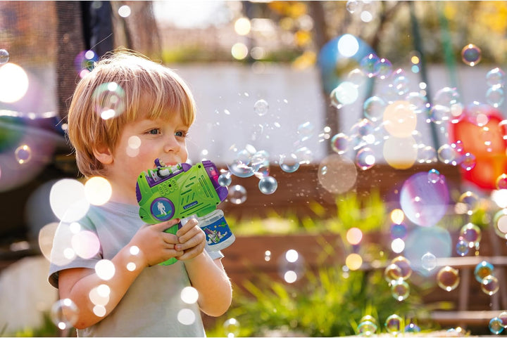 Lexibook, Disney Toy Story Elektronischer Blasenwerfer, 3D-Charakterfigur, Licht- und Soundeffekte,
