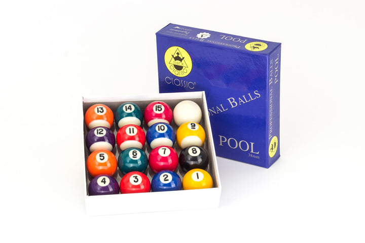 Classic Billard Kugeln A-Quality, 38 mm, Pool