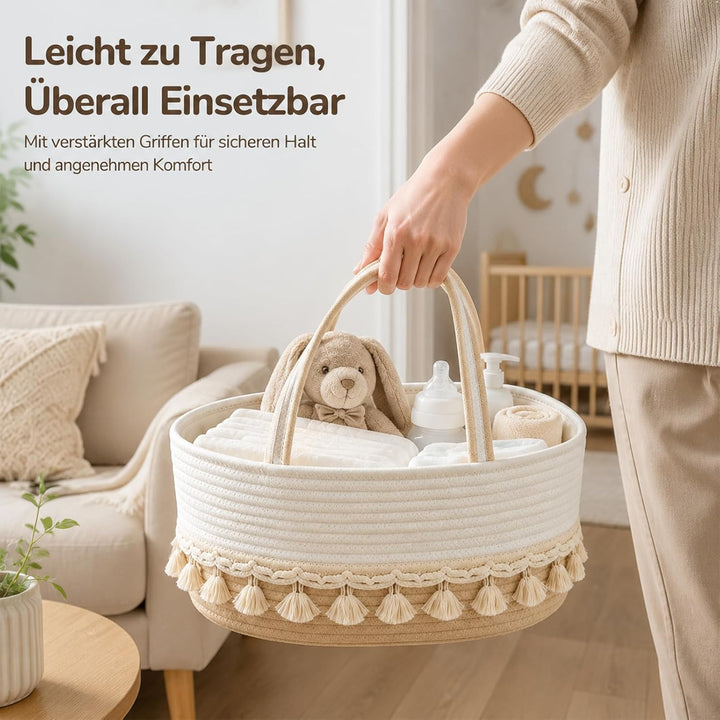 Wickelorganizer, Wickeltisch Organizer mit Herausnehmbaren Trennwänden, Tragbares Wickeltasche Organ