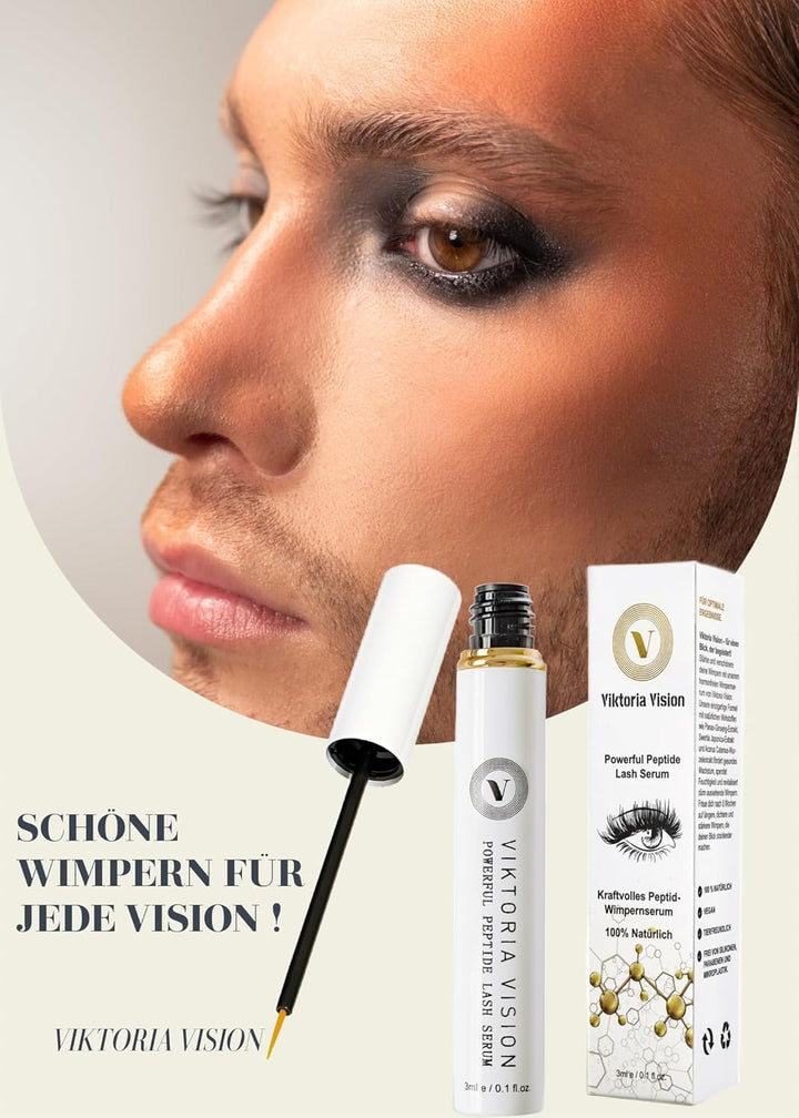 Viktoria Vision Powerfull Peptide Lash Serum – Extrem lange Wimpern in 5 Wochen, Wimpernserum, Wimpe