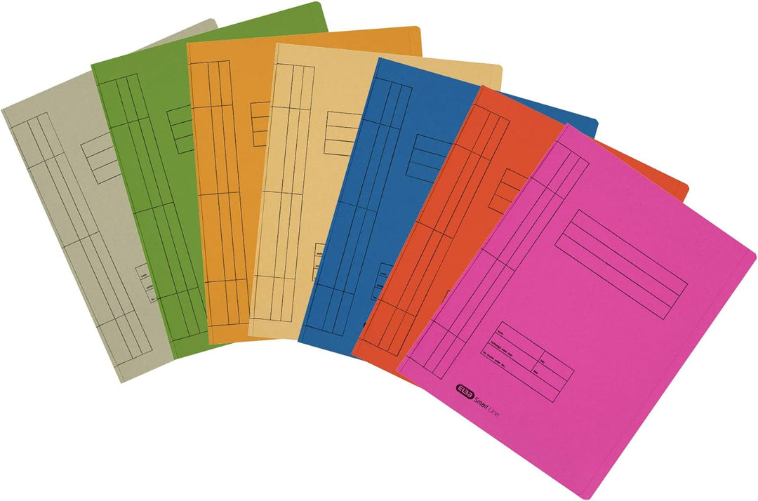 Elba Schnellhefter A4 Pappe, Smart Line, aus Manila-Karton, grün, 100 Stück grün Schnellhefter, grün