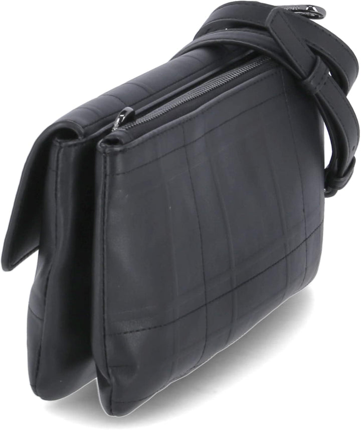 Calvin Klein Re-Lock Xbody with Flap Quilt CK Black