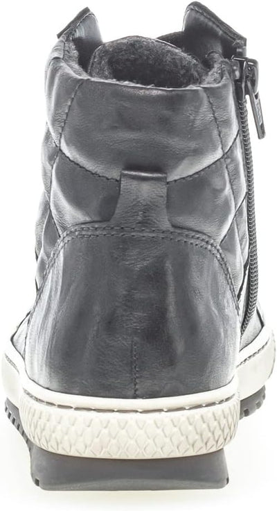 Gabor Damen High-Top Sneaker, Frauen Halbschuhe,Wechselfussbett 37.5 EU Schwarz, 37.5 EU Schwarz