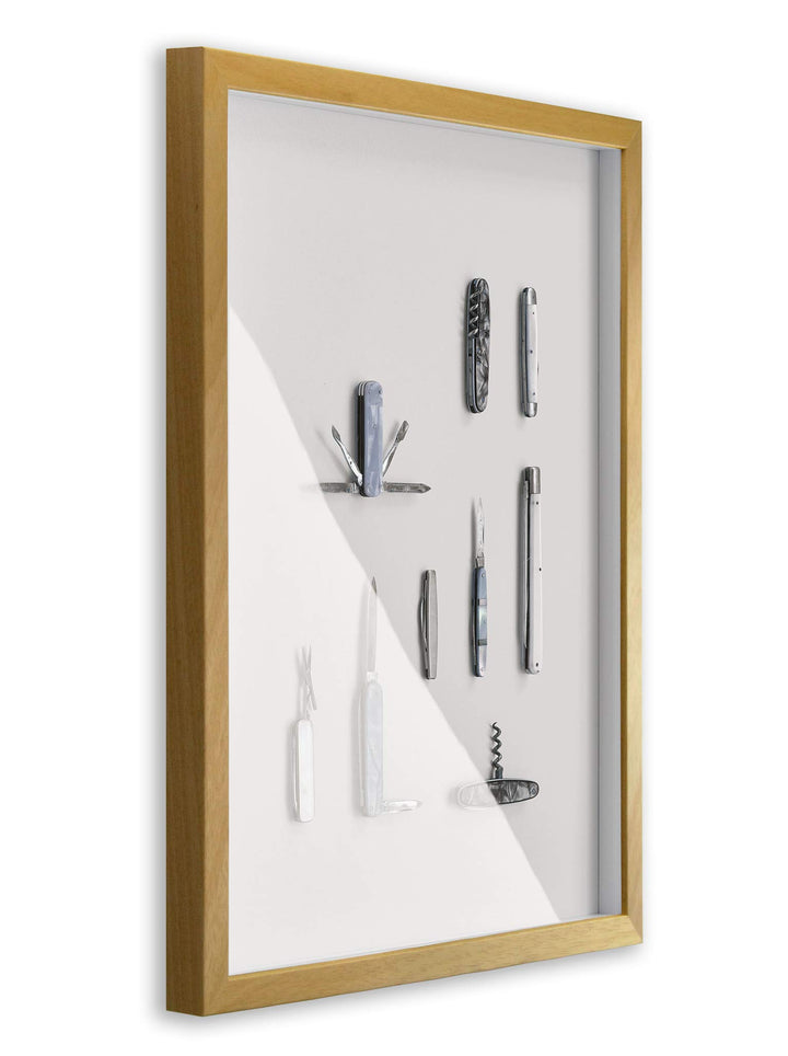 Objektrahmen Talon SPACE 35,5x47,5 cm Natur 3D Bilderrahmen zum Befüllen, 35,5x47,5 cm Natur