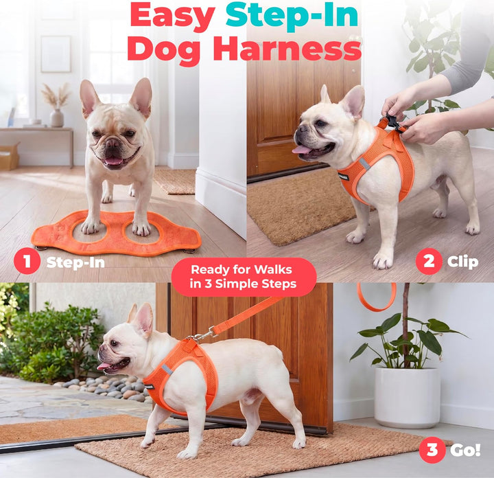 Voyager Step-In Air Hundegeschirr by Best Pet Supplies - All Weather Mesh Step in Vest Harness für k