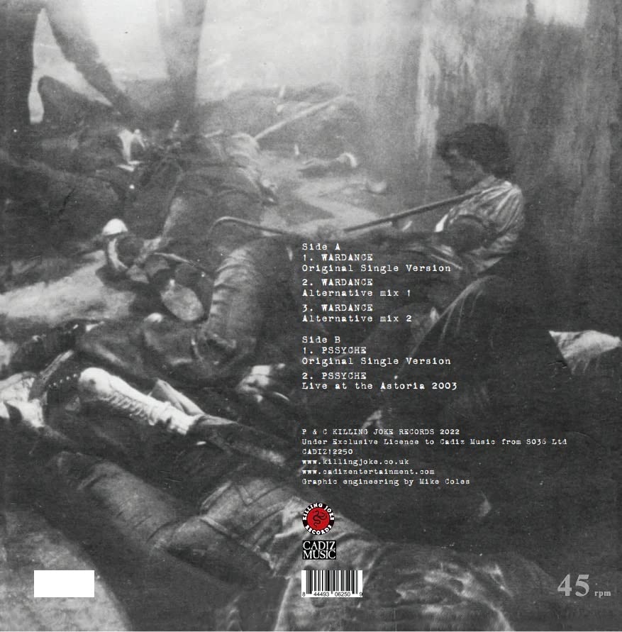 Wardance / Pssyche - Red & Black Splatter, Vinyl