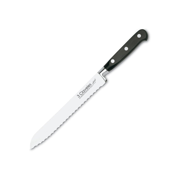 3 Claveles Brotmesser geschmiedet, 20 cm
