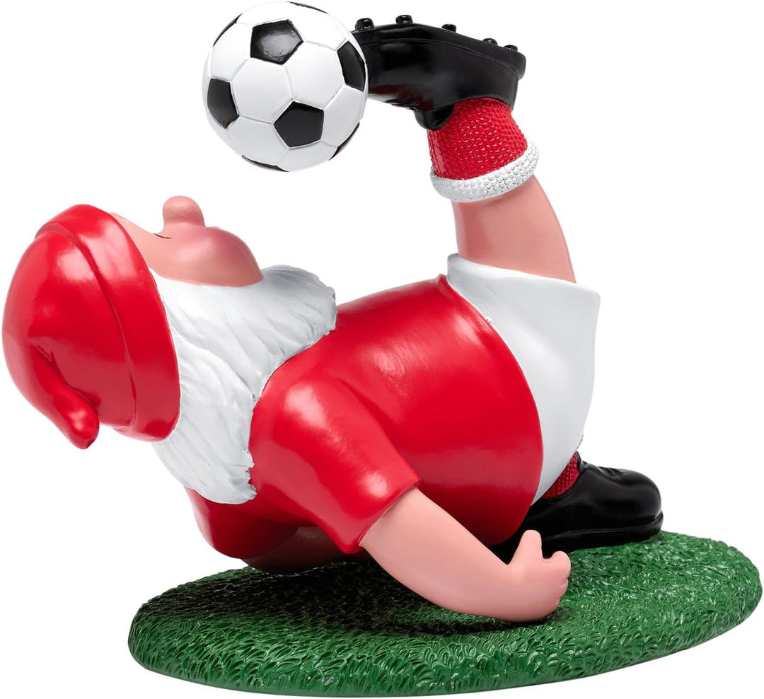 FC Bayern München Gartenzwerg Fallrückzieher Rot I Fussball I Gartendeko Einheitsgrösse, Einheitsgr&