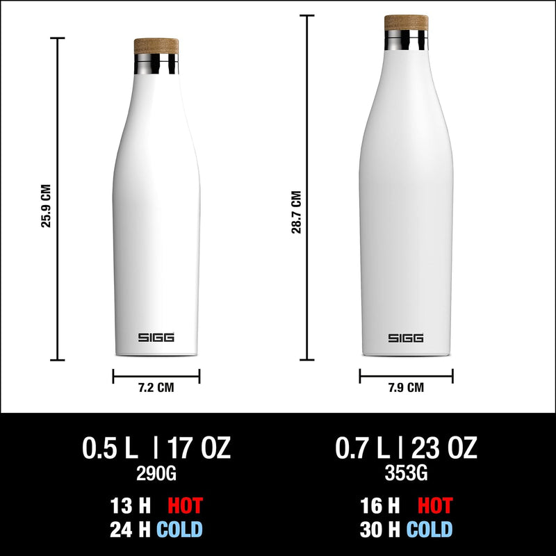 SIGG - Isolierte Trinkflasche - Meridian - Auslaufsicher - Extra schlank - BPA-frei - Plastikfrei -