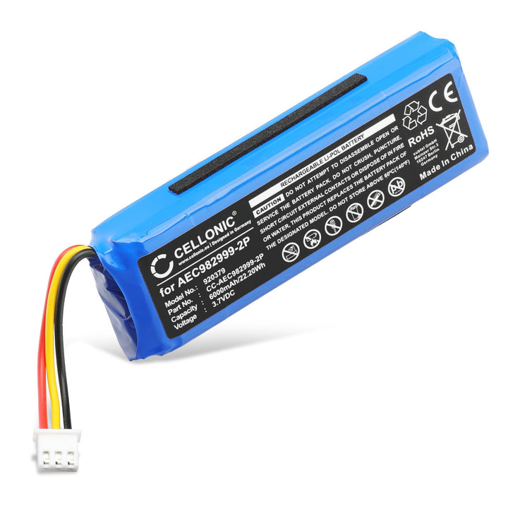 CELLONIC, Lautsprecherakku kompatibel mit JBL Charge 1 (6000mAh, 3.7V) Ersatzakku AEC982999-2P