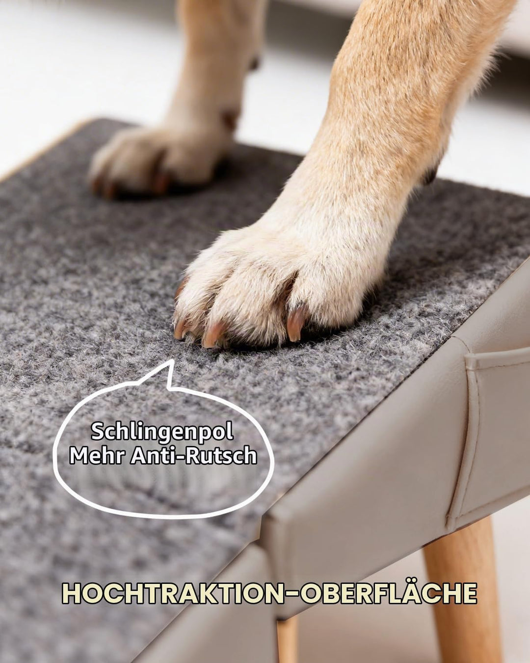 Hunderampe für Sofa &amp; Bett, 2-in-1 Hundetreppe für kleine &amp; mittelgrosse Hunde Katzen, 40 cm Indoor-