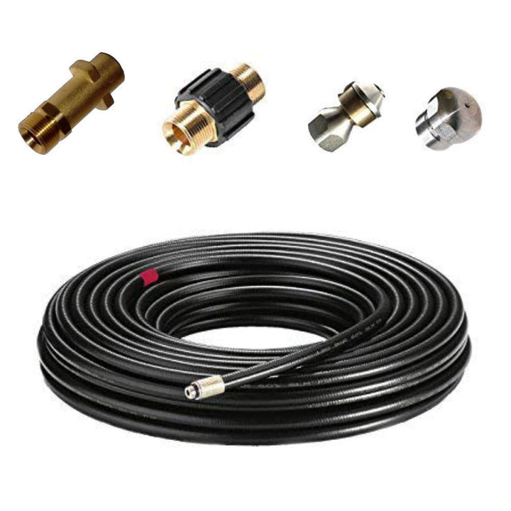 Rohrreinigungsschlauch - Set PROFESSIONAL (5-Teilig) für Kärcher Kränzle Professional HD HDS 6390029