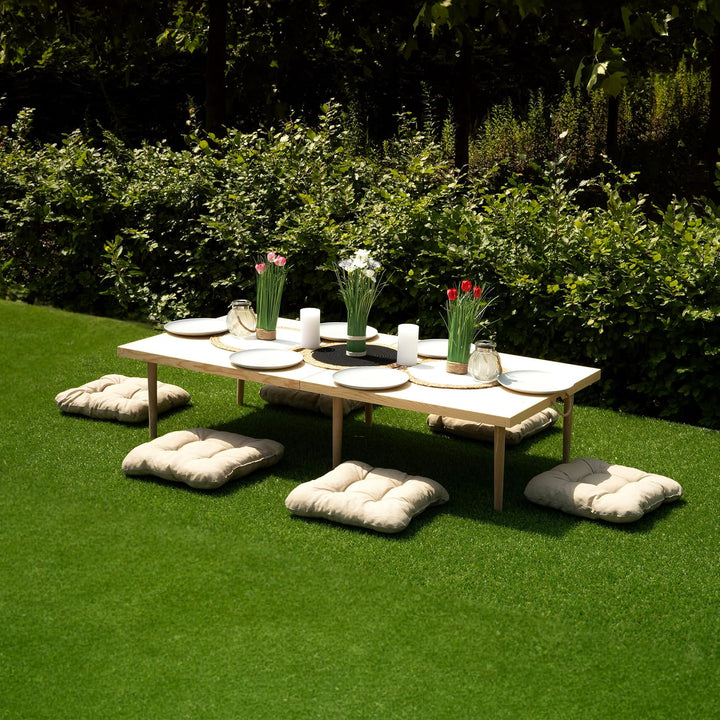 Rustiq Klapptisch Campingtisch - Klapptisch - Bohemian Picknicktisch - Klapptisch – 70X150X35CM – 6