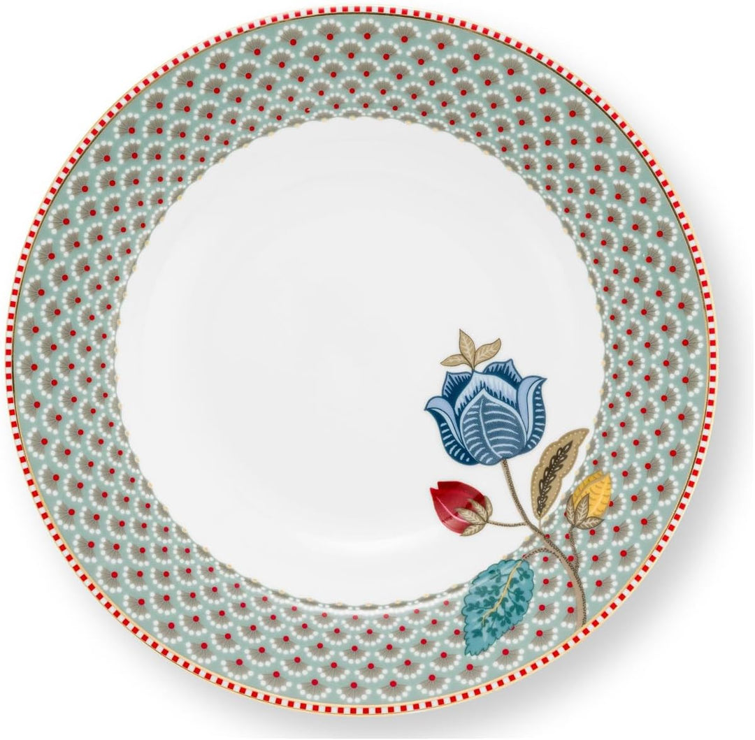 Pip Studio Blooming Tales Blue Suppenteller 21,5cm