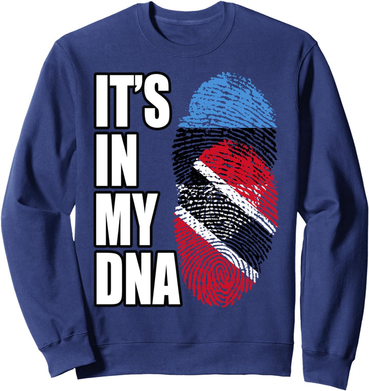 Trinidadian And Estian Mix DNA Flag Heritage Sweatshirt