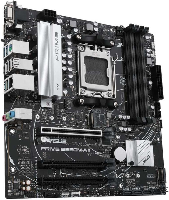 ASUS PRIME B650M-A II-CSM Mainboard Sockel AMD AM5 (Ryzen 7000, mATX, DDR5, PCIe 5.0, 2.5GB Ethernet