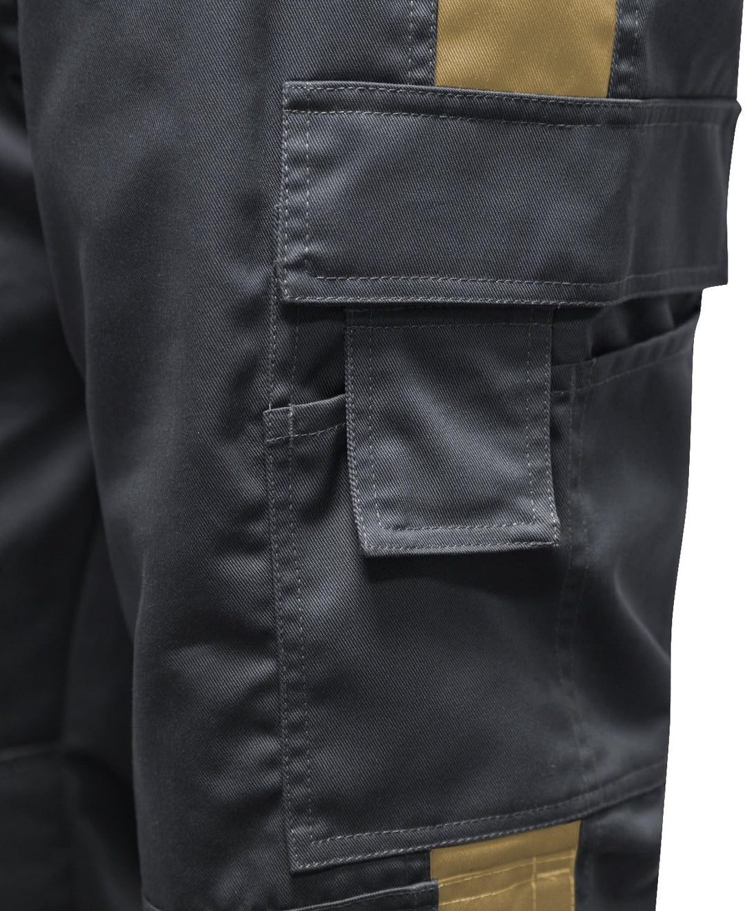 strongAnt - Arbeitshosen Herren Berlin Pro Bundhose 280 GR - Grau - Made in EU 30 Grau - Beige / Can