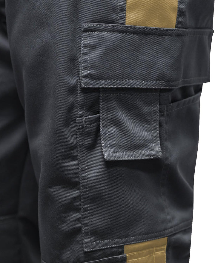 strongAnt - Arbeitshosen Herren Berlin Pro Bundhose 280 GR - Grau - Made in EU 30 Grau - Beige / Can