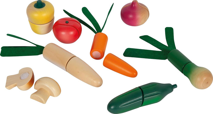small Foot Schneide-Set Obst und Gemüse Fresh, Lebensmittel für Kinderküche, Rollenspielzeug ab 2 Ja