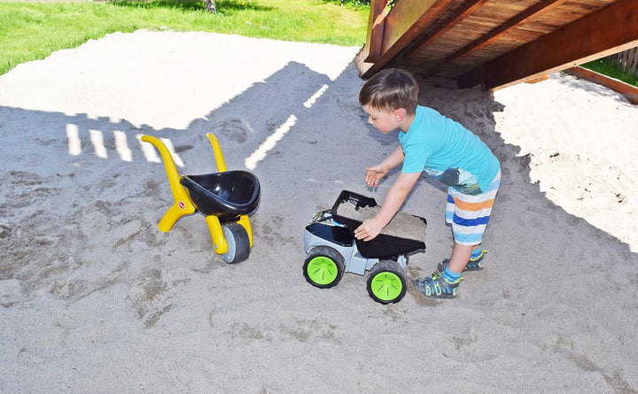 GOWI Design Schubkarre Sand Sandspielzeug (Black) Schwarz, Schwarz