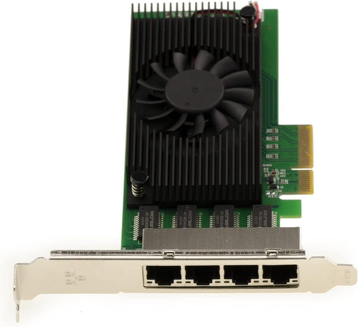 KALEA-INFORMATIQUE PCIe 2.5 x4 LAN Gigabit Ethernet 4 RJ45-Ports Karte. Quad Chipsatz Intel I225 - N