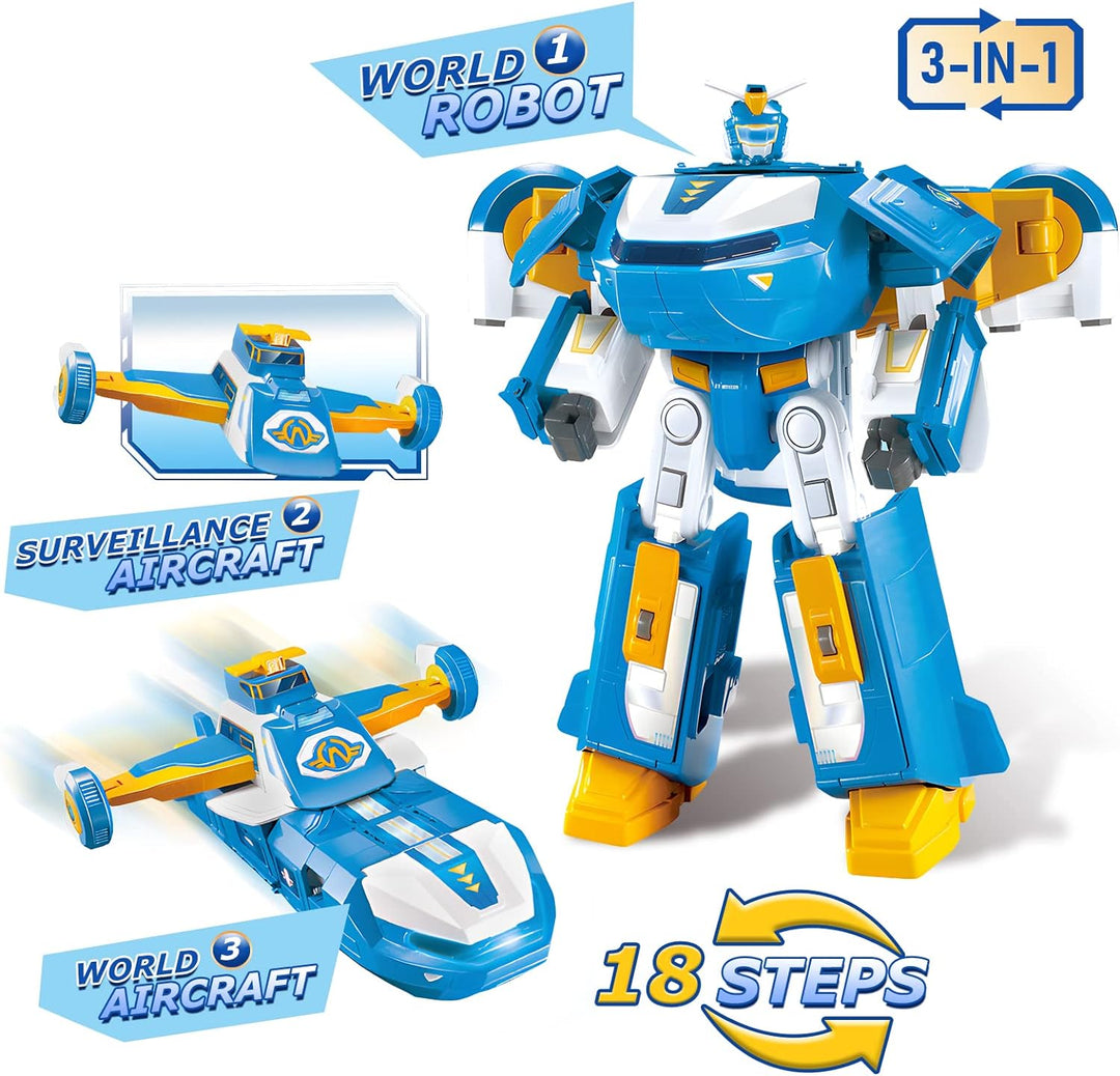 Super Wings 3-IN-1 World Aircraft Transforming Robot