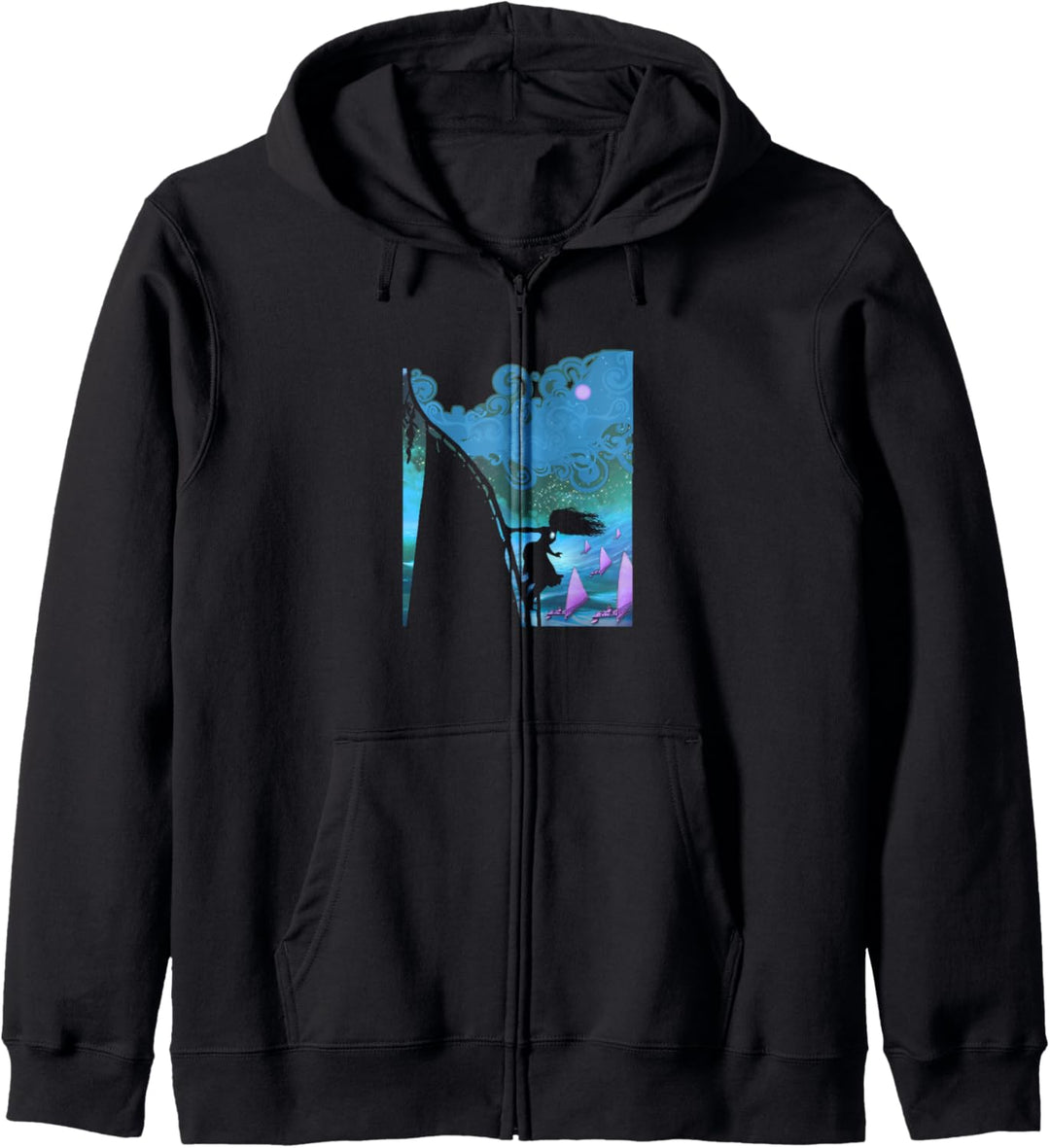 Disney Moana Boat Silhouette Kapuzenjacke