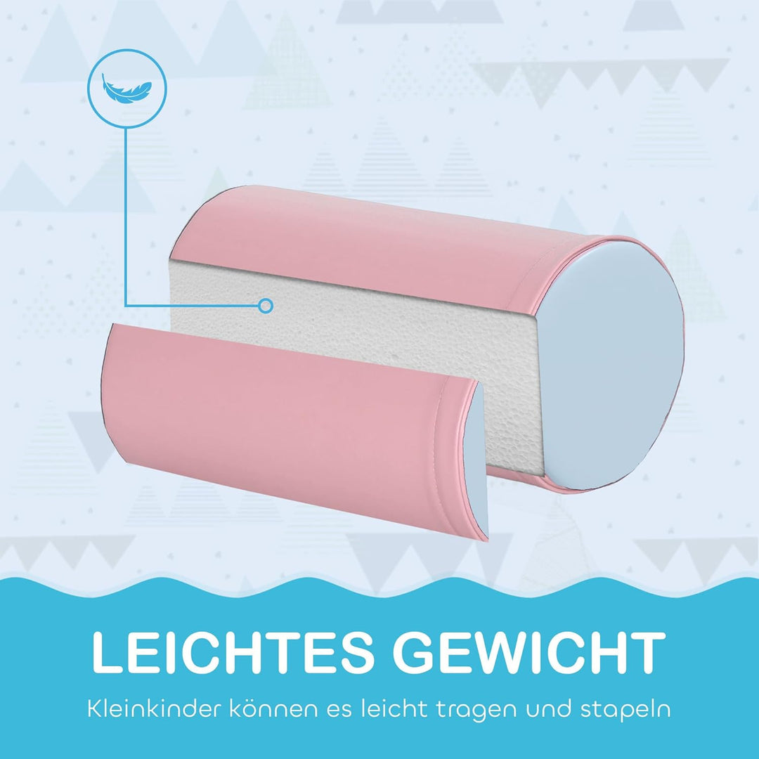 HOMCOM 5 TLG. Schaumstoff Bausteine Kinder Softbausteine Klettern Bauklötze Weiche Schaumstoffbauste