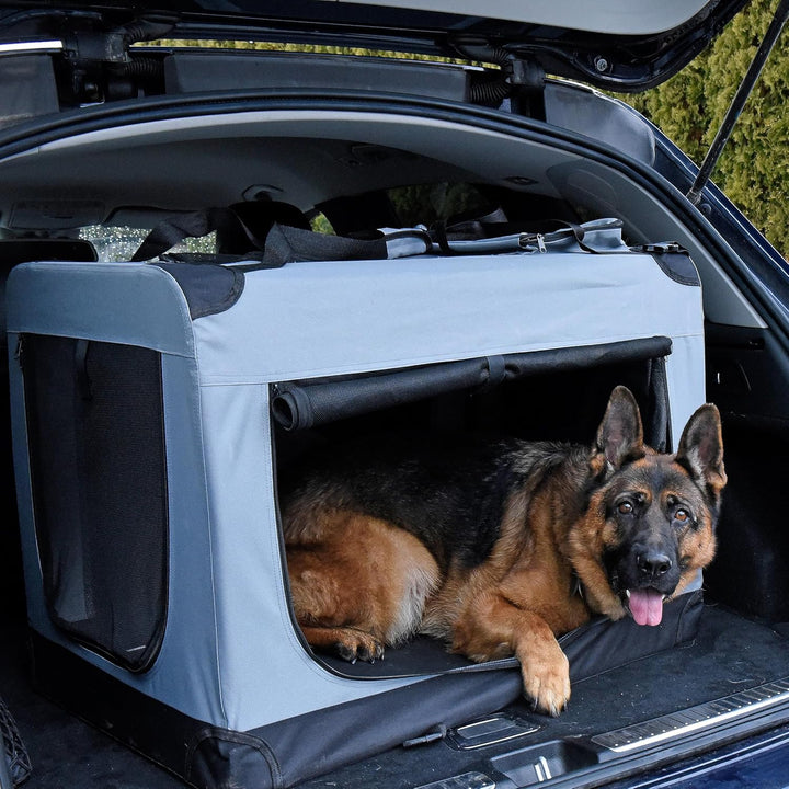 ESTEXO Hundebox Hundetransportbox Transportbox faltbar Reisebox Katzenbox Box Transporttasche Tier-B