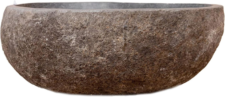 ART-CRAFT Steintrog Vogeltränke - Tier-Wassernapf aus Naturstein - Handgefertigte Schale Ø ca 25 cm