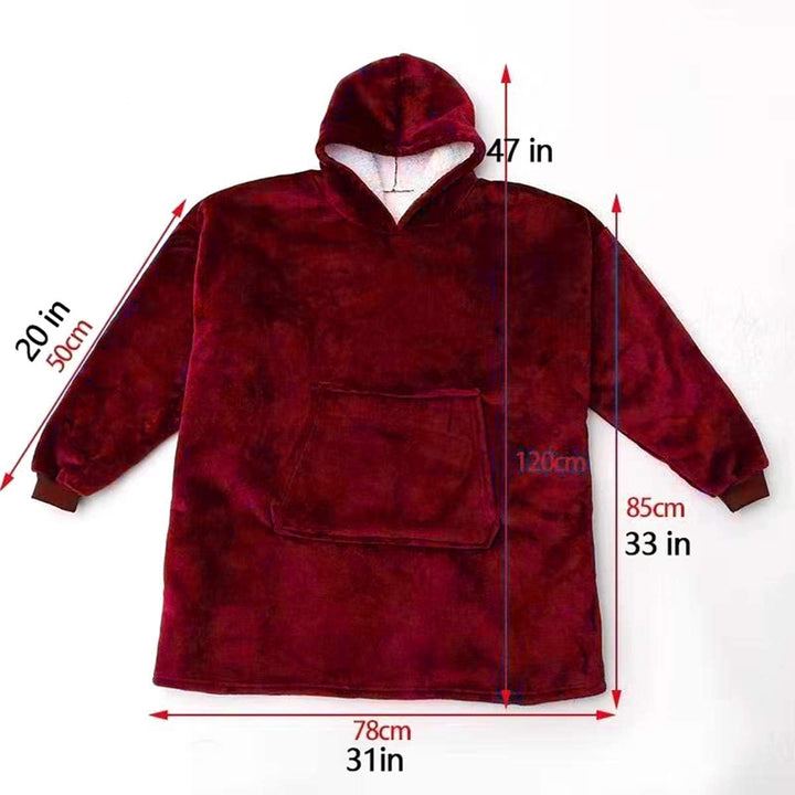 C hello cloud Oversized Hoodie Decke, Wearable Blanket Sweatshirt, Ultra Soft Sherpa Fleece Bequemer