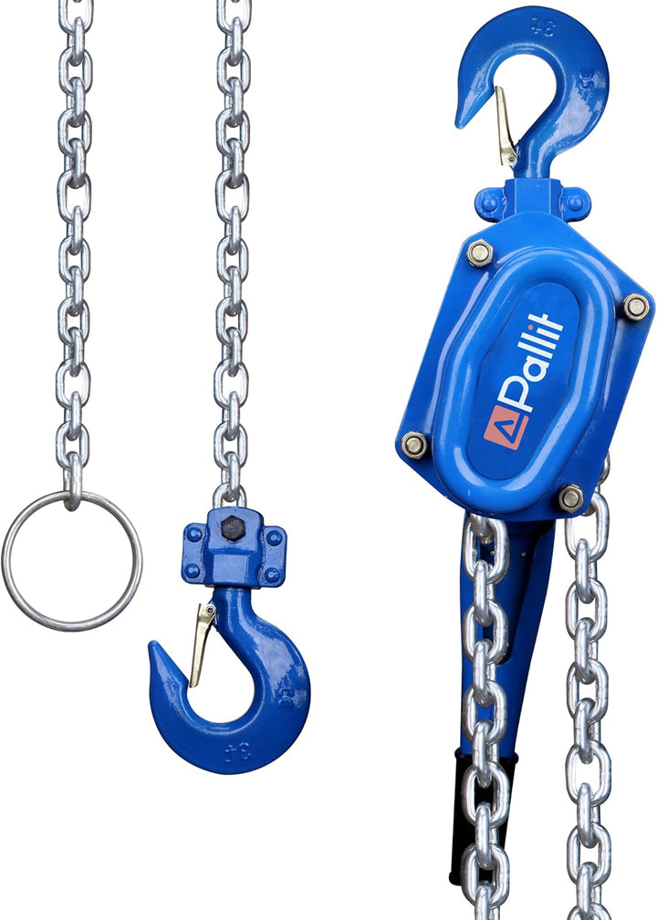 Pallit LEVER-L Hebelzug Kettenzug 3000kg Flaschenzug 3 m Kettenlänge Seilwinde strapazierfähige Last