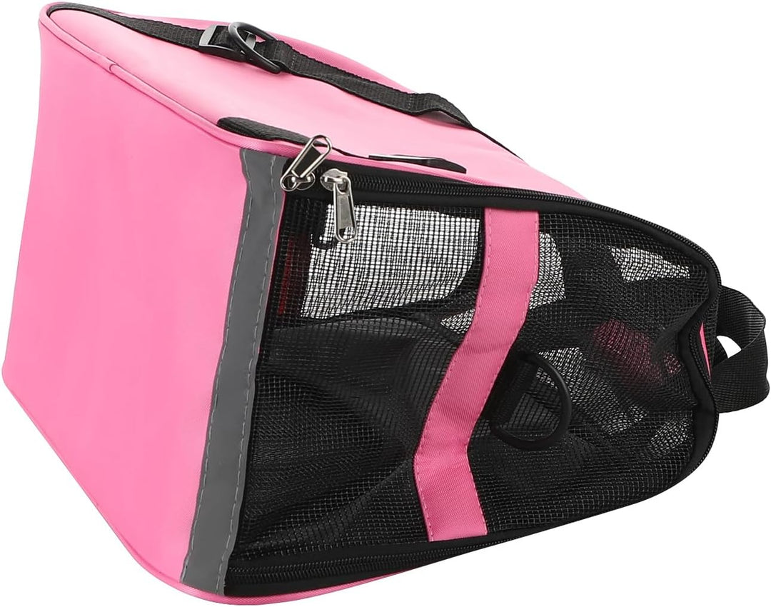 Hundetasche Netzgewebe Atmungsaktiv Katzentransportbox Faltbar Hundetragetasche Waschbar Matte Klein
