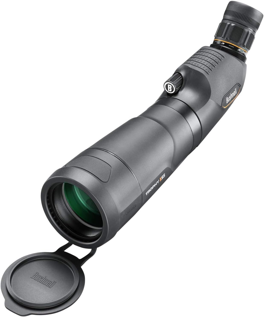 Bushnell Unisex-Erwachsene, 20-60 x 65 mm 887520B Trophy Xtreme Spektiv 20-60x65, Black Porro 45 Gra