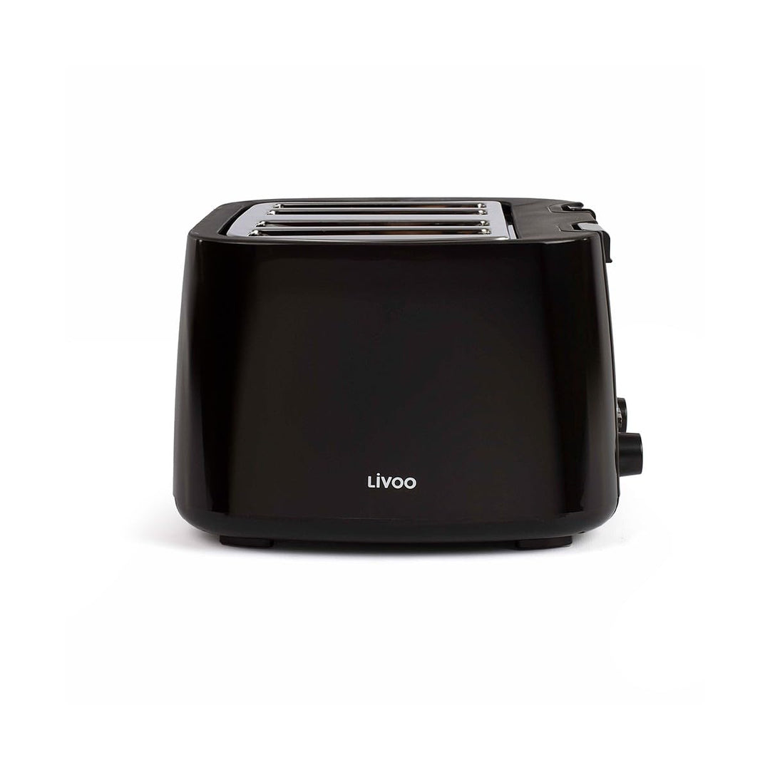 Livoo - Toaster mit 4 Schlitzen DOD167N Schwarz, Schwarz