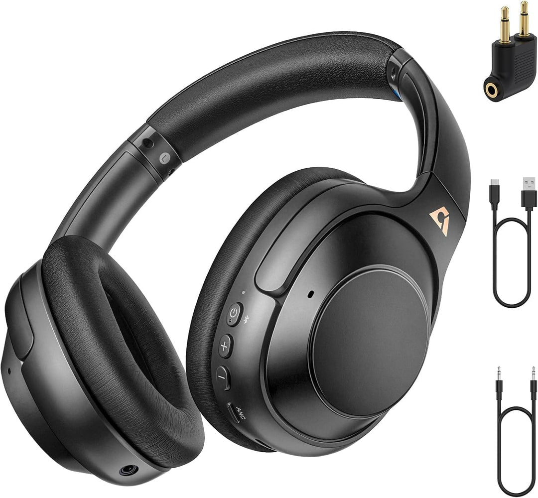 Riibox Y7Pro kabelloser Bluetooth Over-Ear-Kopfhörer mit Hybrid Active Noise Cancelling, 100h Spielz
