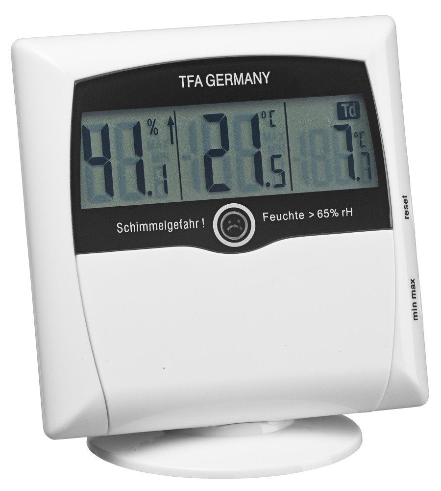 TFA Dostmann digitales Thermo-Hygrometer Comfort Control 30.5011 (weiss), Weiss