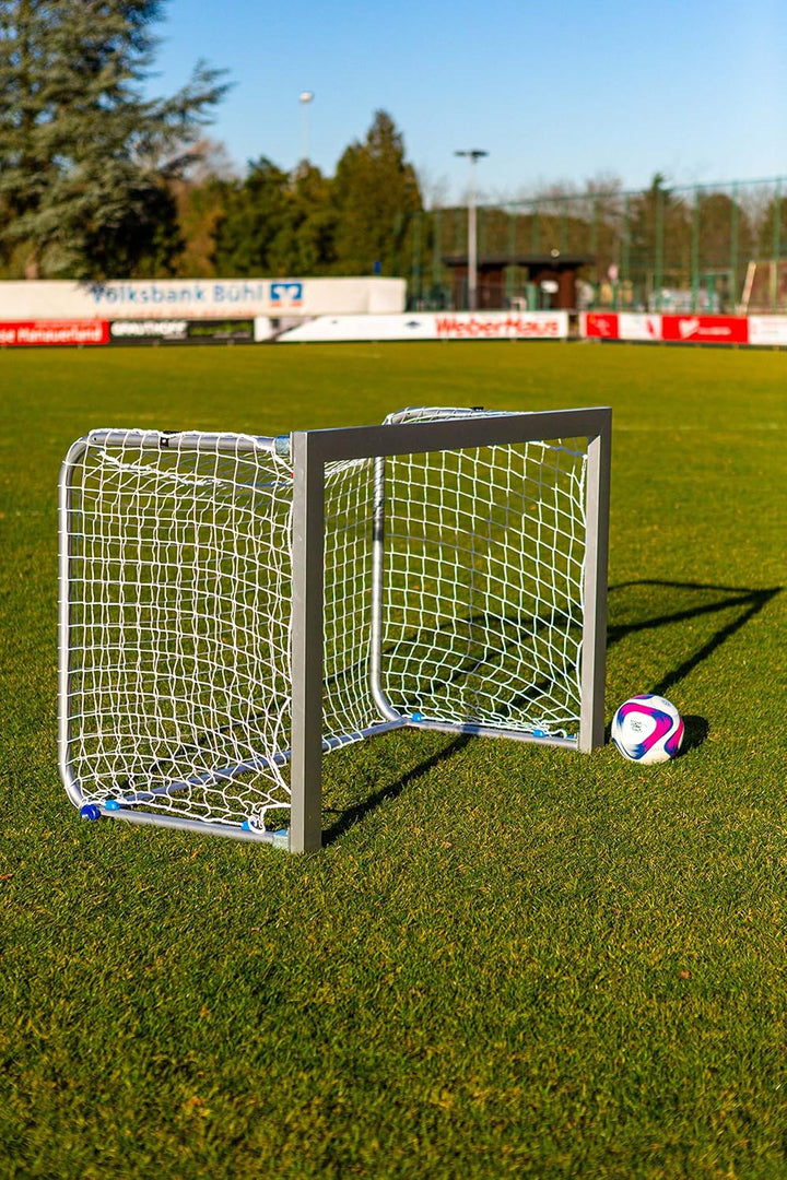 Fussballtor - Minitor - Aluminium - 100% WETTERFEST - FALTBAR - 1,2 x 0,8/1,5 x 1,2m / 2 x 1,2m 1,5