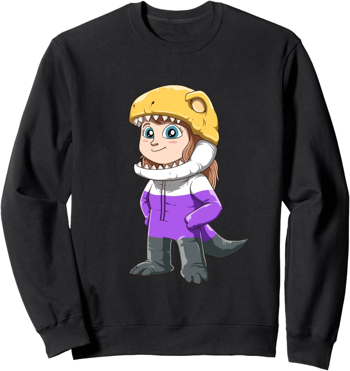 Nicht-binäres T-Rex-Kostüm Sweatshirt