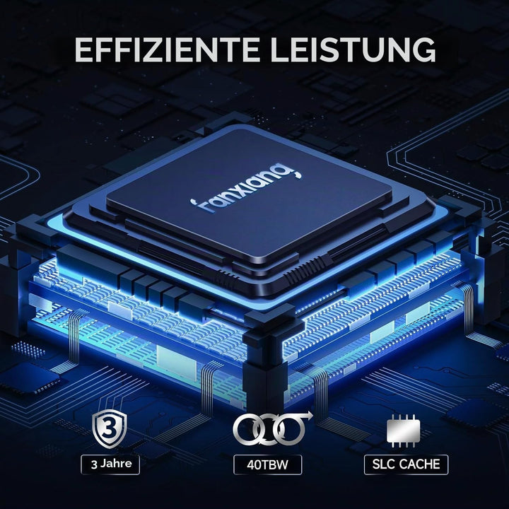 fanxiang M.2 SATA SSD 512GB 2280 Interne Festplatte mit SLC Cache, Hochgeschwindigkeits SSD M2, Lese