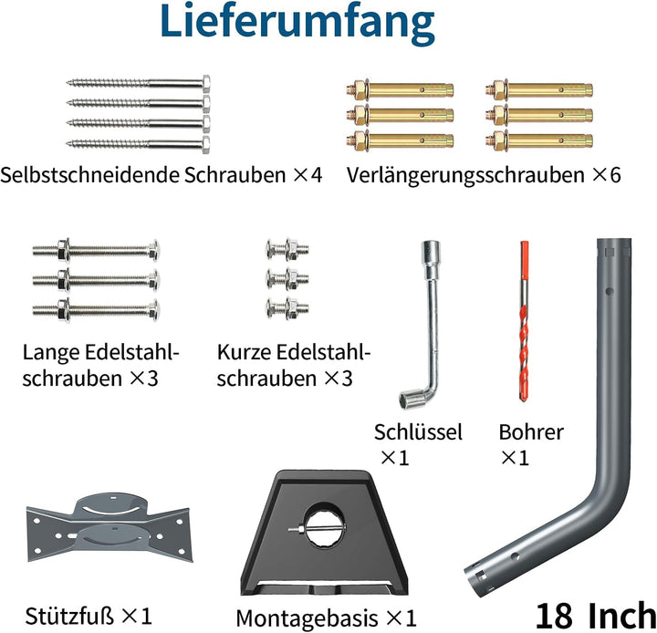 Standard 3/4/4X Halterung für Starlink, verstellbare Wand