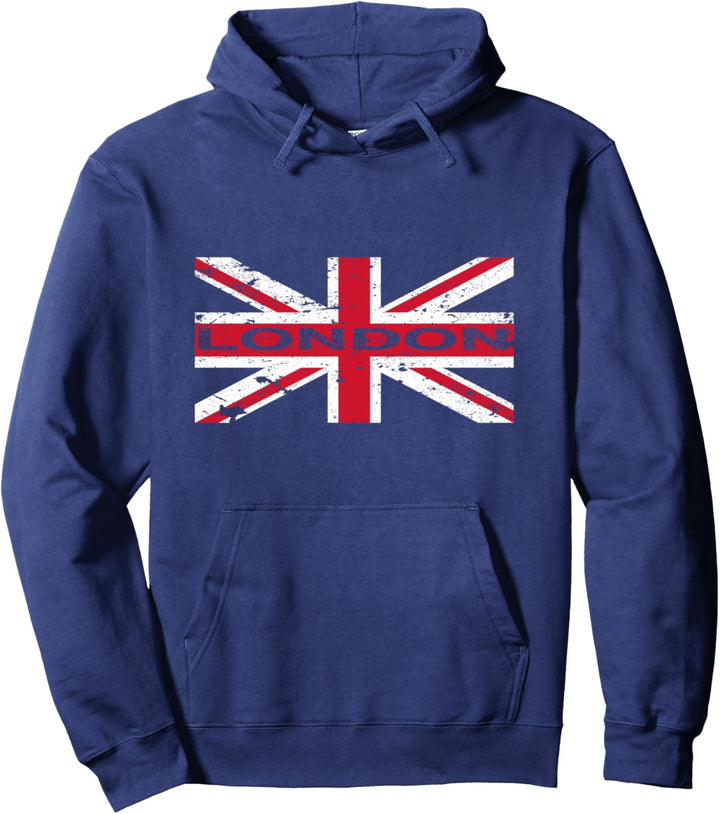 Flagge London England Union Jack - Vereinigtes Königreich Britische Flagge Pullover Hoodie