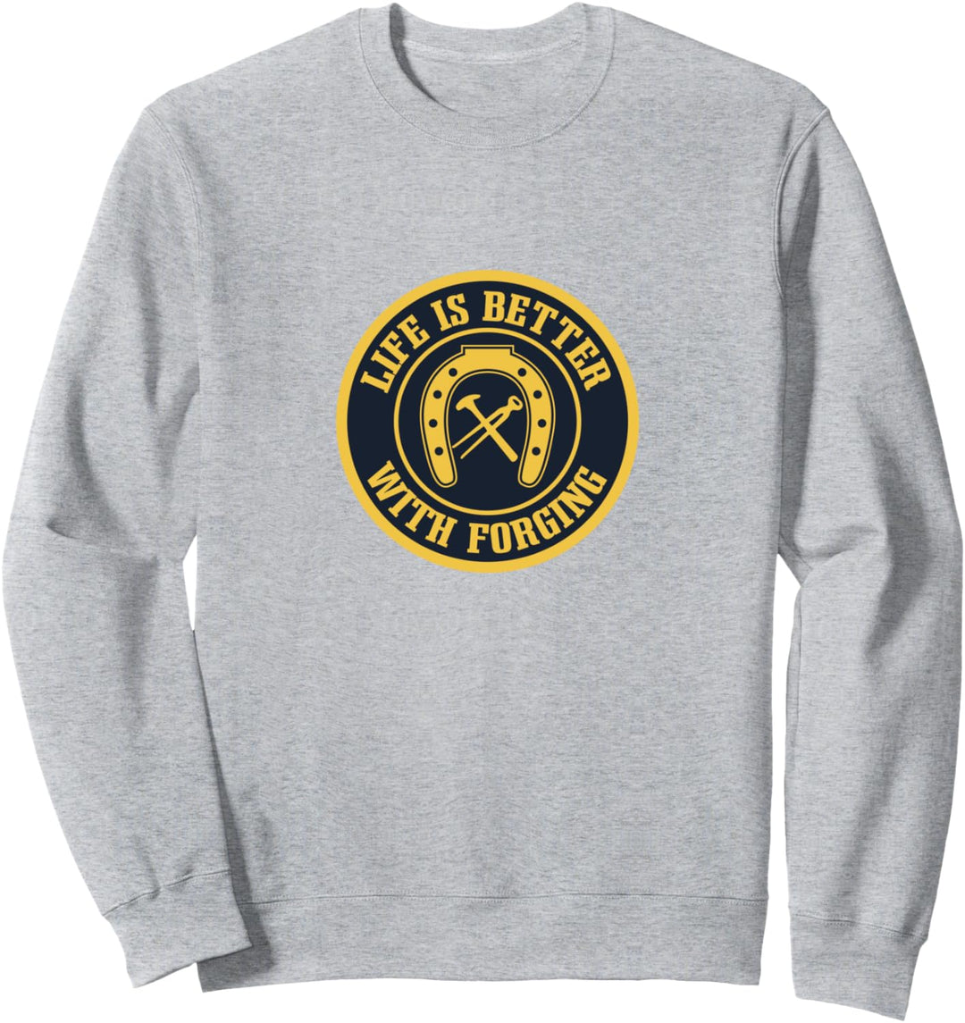 Leben mit Schmieden Ironischer Spruch Beschlagen von Pferden Sweatshirt