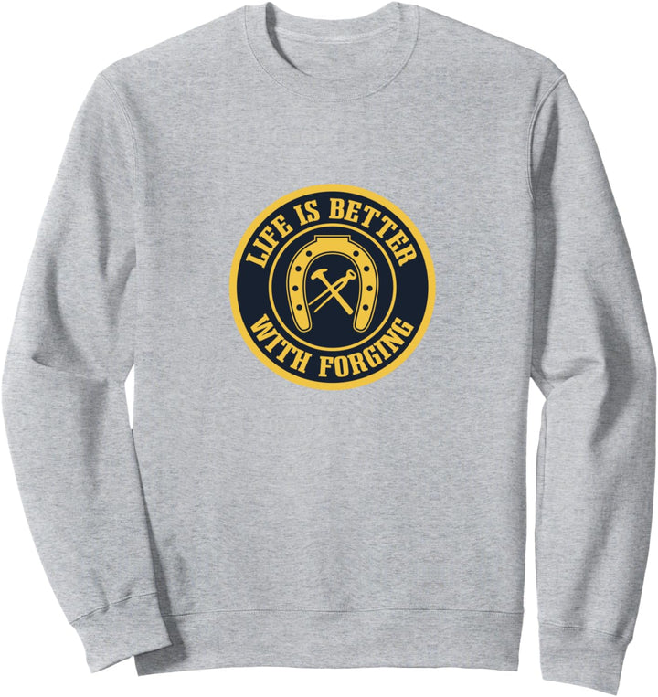 Leben mit Schmieden Ironischer Spruch Beschlagen von Pferden Sweatshirt