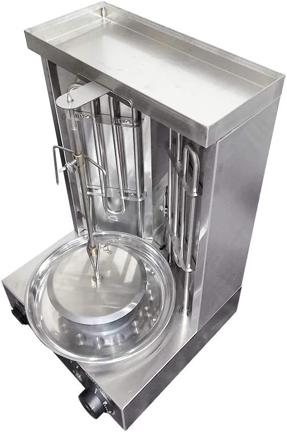 Elektrisch Vertikaler Broiler Döner Shawarma Kebab Maschine mit Spiessgabeln Automatisches Spinnen R